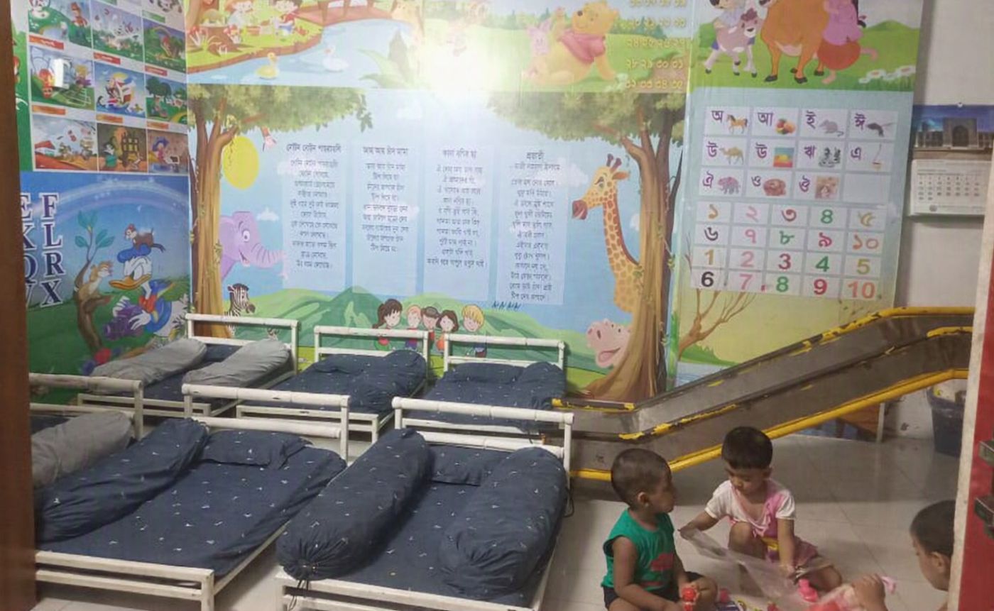Childcare room at the Concorde factory